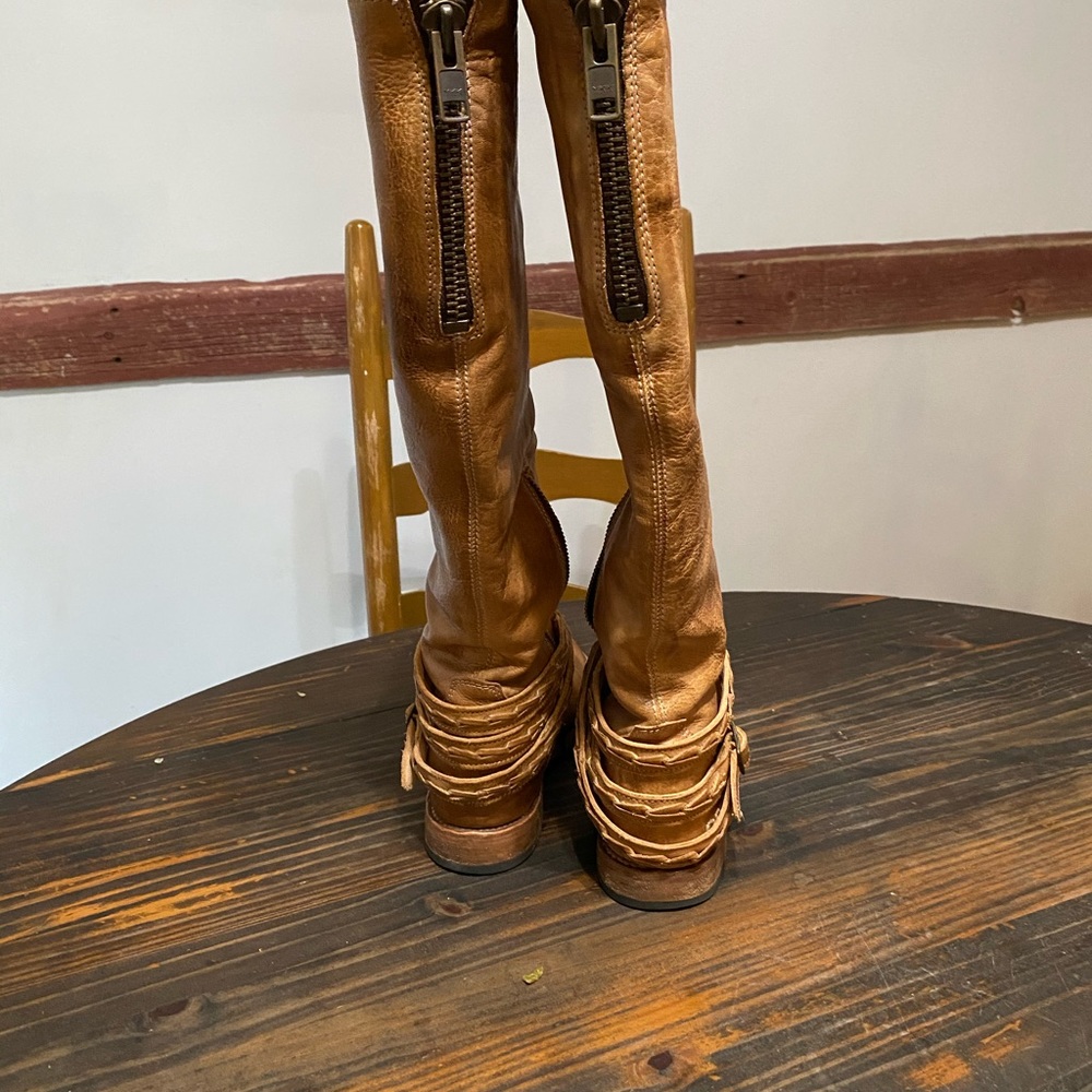 Bed Stu Brown Leather Knee-High Boots - Picture 4 of 7
